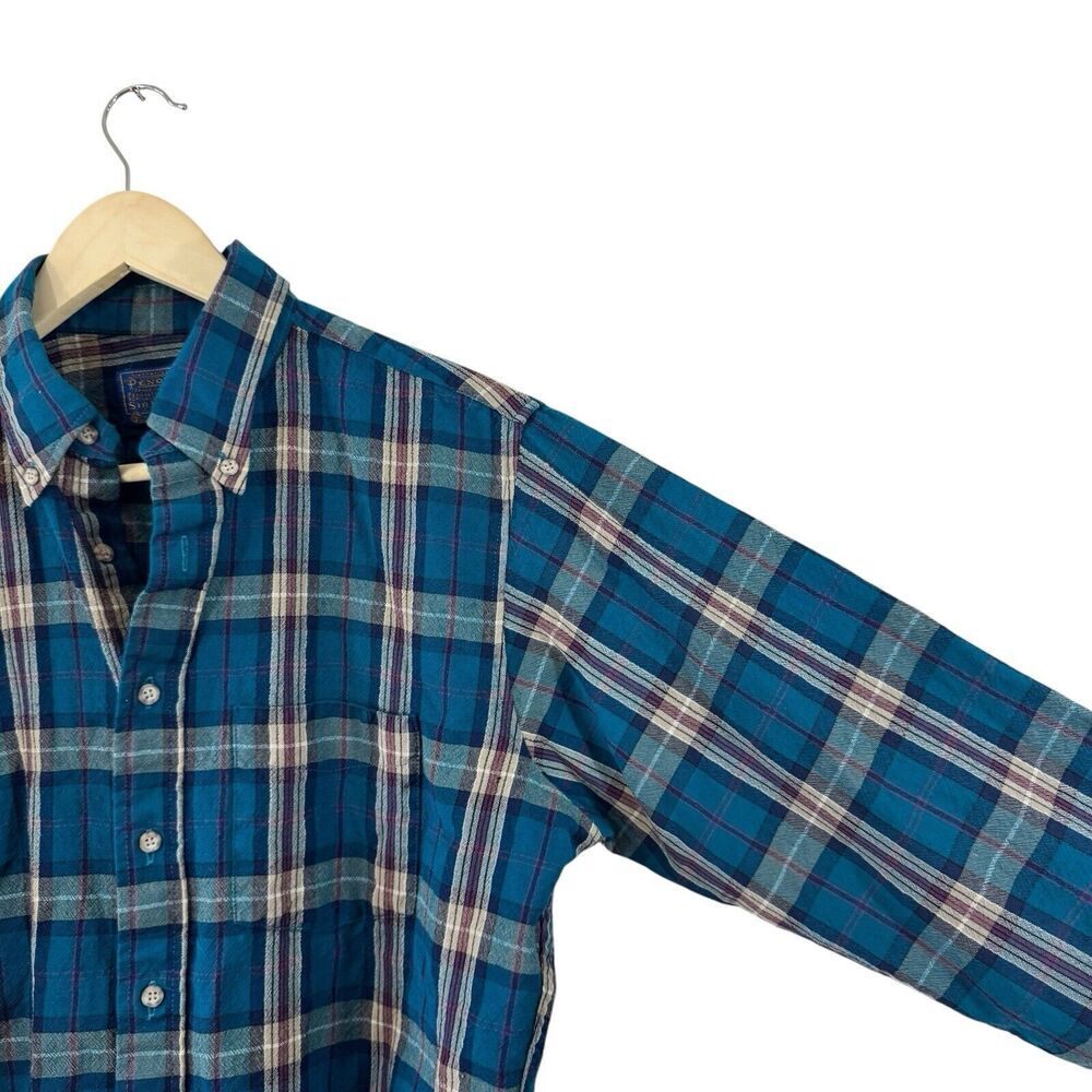 Vintage Pendleton Large Long Wool Button Shirt Pl… - image 8